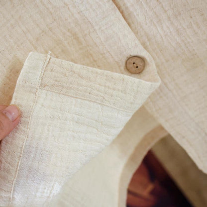 Matching Minimalist Cotton Linen Pajama Jammies - image 9