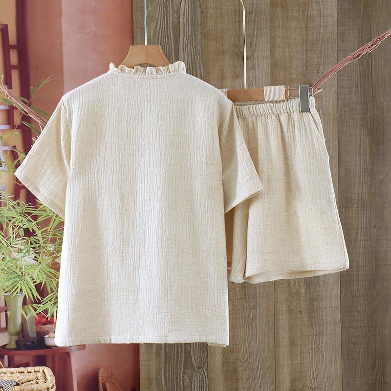 Matching Minimalist Cotton Linen Pajama Jammies - image 5