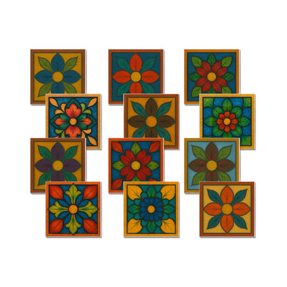 PET Foam Colorful Floral Tile Wall Decals - image 6
