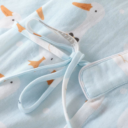Cotton Gauze Cartoon Goose Kimono Pajamas - image 6