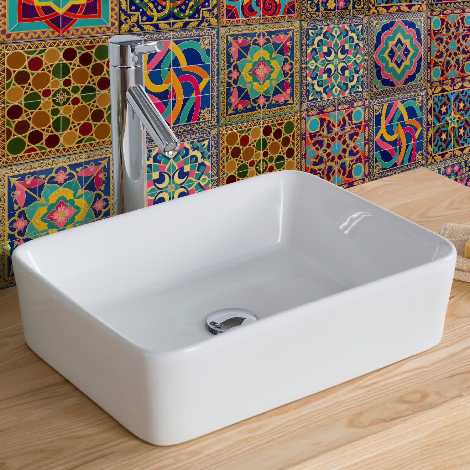 Peel & Stick Boho Waterproof Tile Wall Decals - image 5