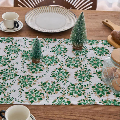 Christmas Floral Edelweiss Table Runner - image 2