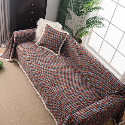 Colorful Geometric Knot Sofa Throw Blanket - image 3