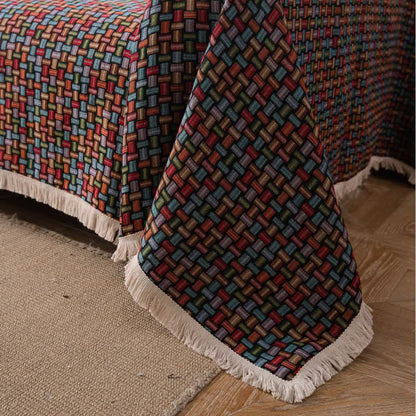 Colorful Geometric Knot Sofa Throw Blanket - image 4