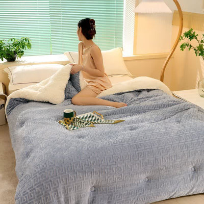 Geometric Embossed Sherpa Throw Blanket - image 4