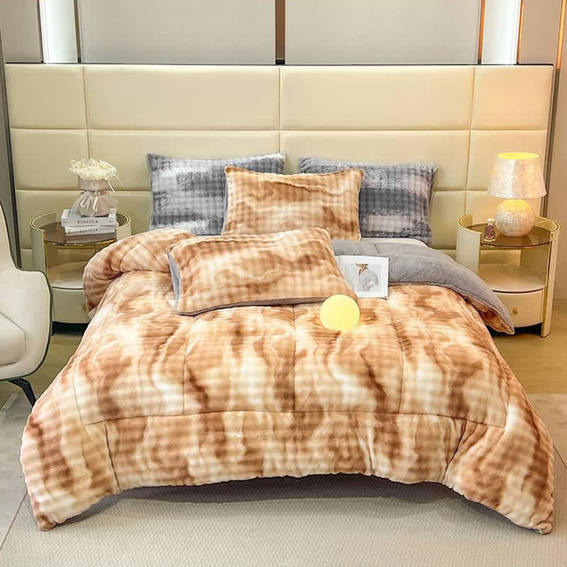 Fluffy Gradient Color Sherpa Warm Blankets - image 9