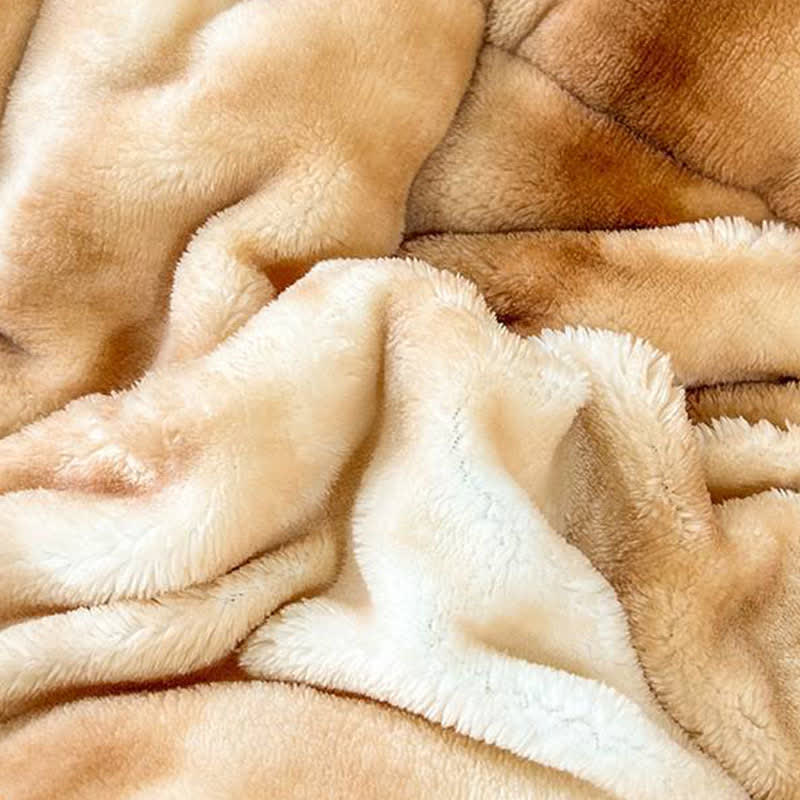 Fluffy Gradient Color Sherpa Warm Blankets - image 14