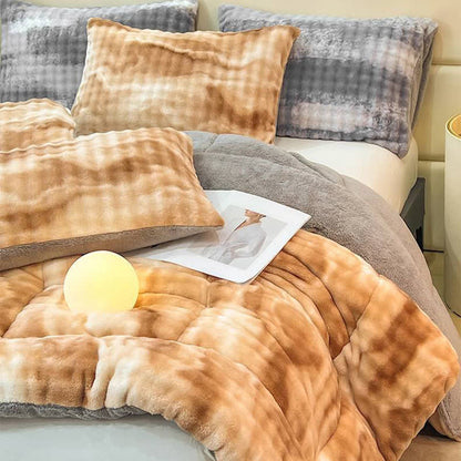 Fluffy Gradient Color Sherpa Warm Blankets - image 11