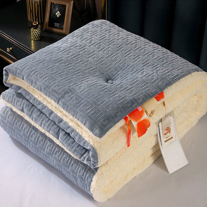 Geometric Embossed Sherpa Throw Blanket - image 8