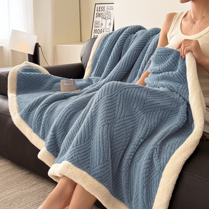 Reversible Warm Sherpa Throw Blanket - image 6