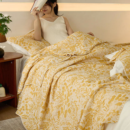Soft Style Floral Cotton Gauze Quilt - image 15