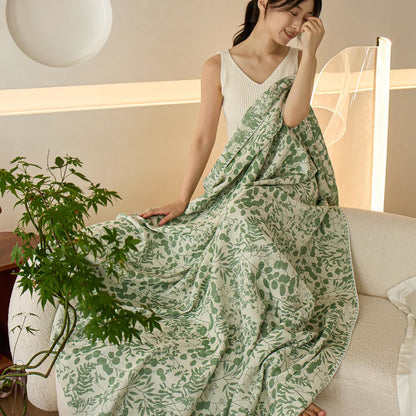 Soft Style Floral Cotton Gauze Quilt - image 25