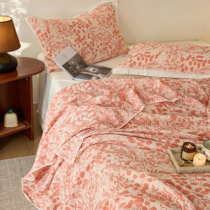 Soft Style Floral Cotton Gauze Quilt - image 10