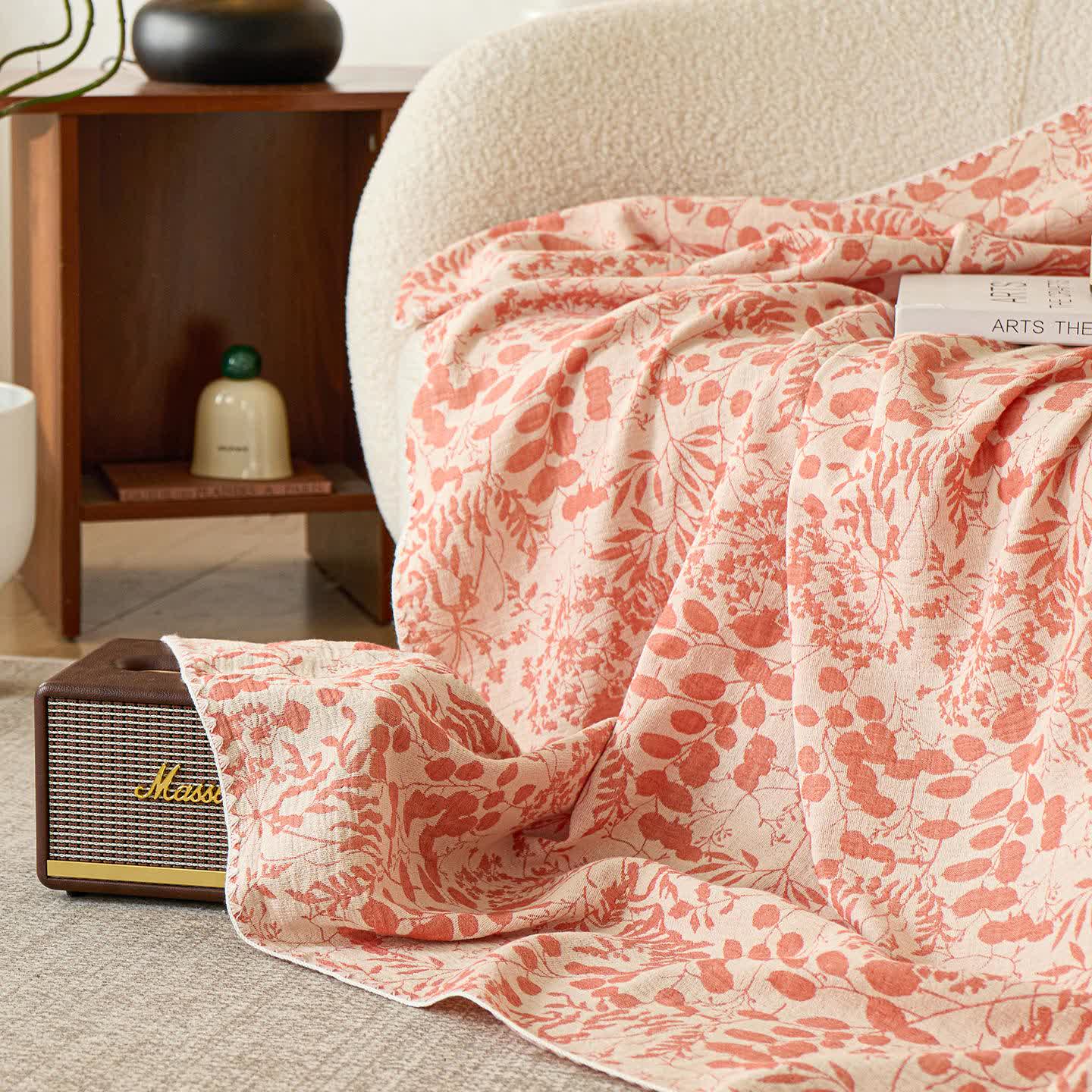 Soft Style Floral Cotton Gauze Quilt - image 12