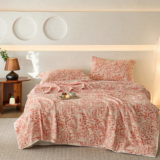 Soft Style Floral Cotton Gauze Quilt - image 0