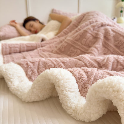 Bear Striped Textured Throw Blanket - image 2