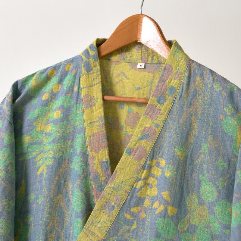 Lotus Organic Cotton Gauze Kimono Robe - image 11