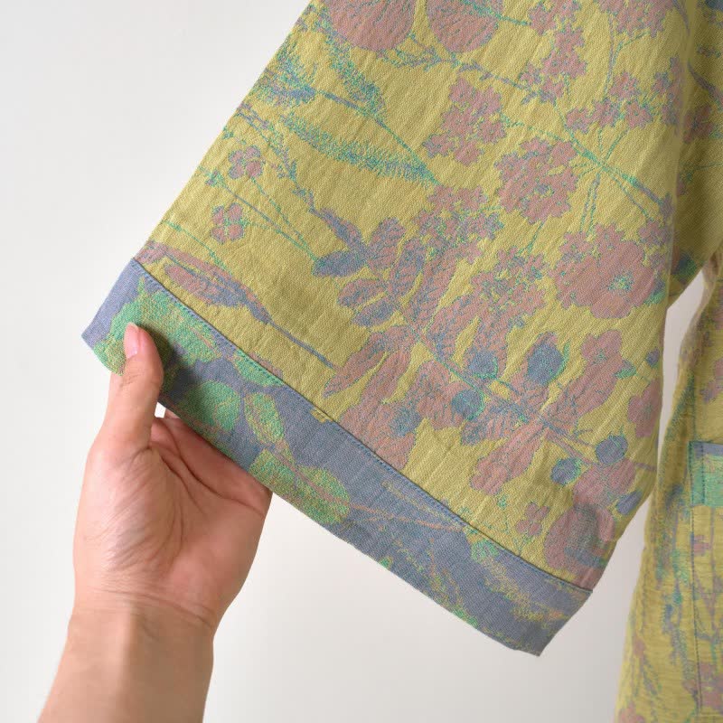 Lotus Organic Cotton Gauze Kimono Robe - image 6