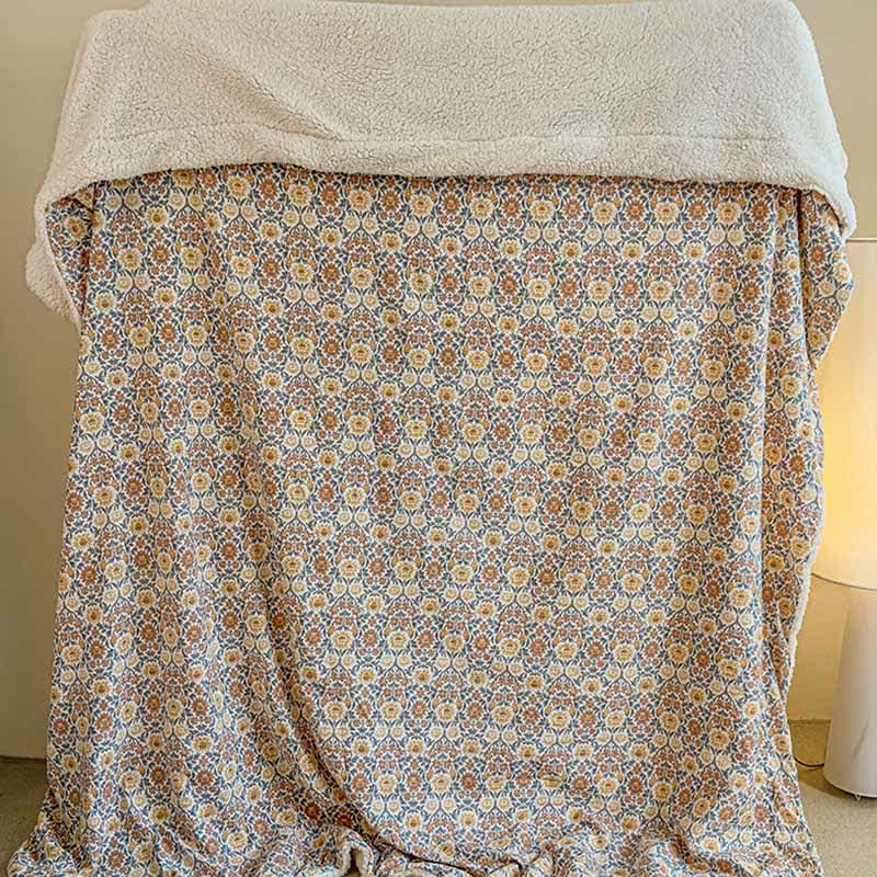 Yellow Flower Reversible Throw Blanket - image 5