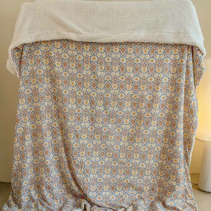 Yellow Flower Reversible Throw Blanket - image 5