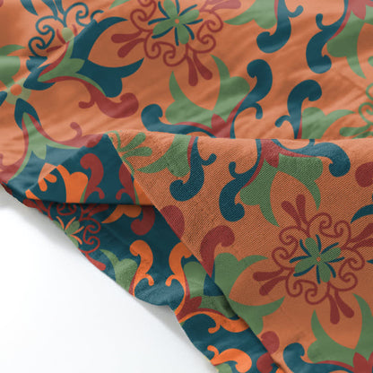 Geometric Pattern Cotton Kimono Loungewear Set - image 7