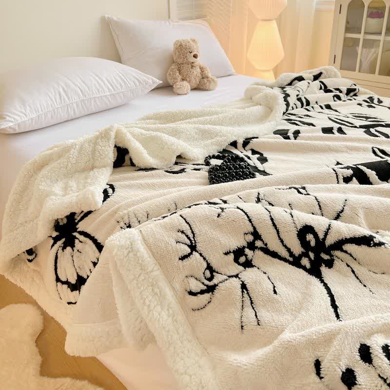 Tree Butterfly Jacquard Throw Blanket - image 7