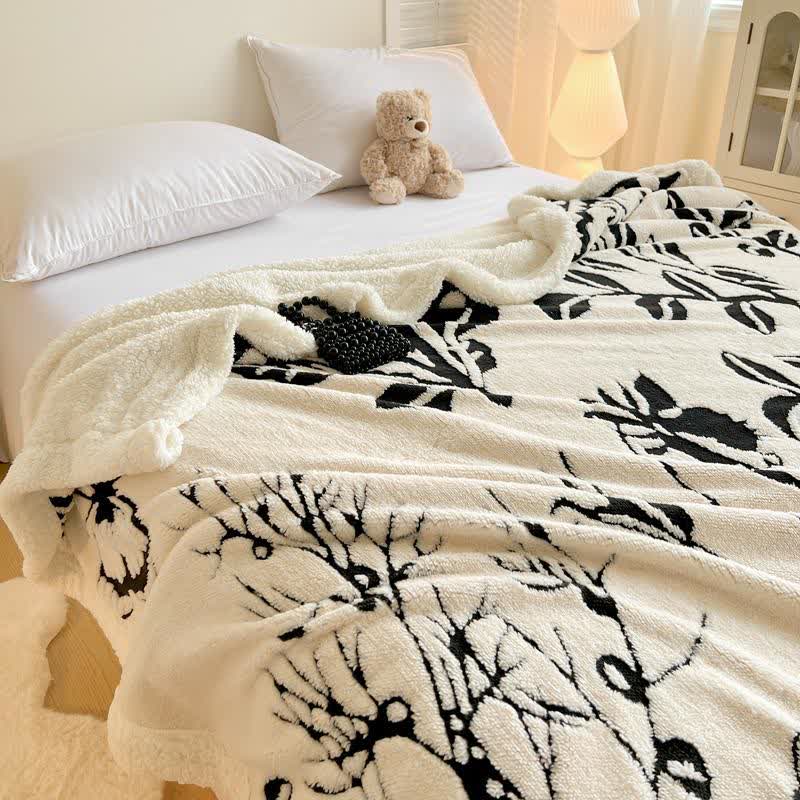Tree Butterfly Jacquard Throw Blanket - image 5