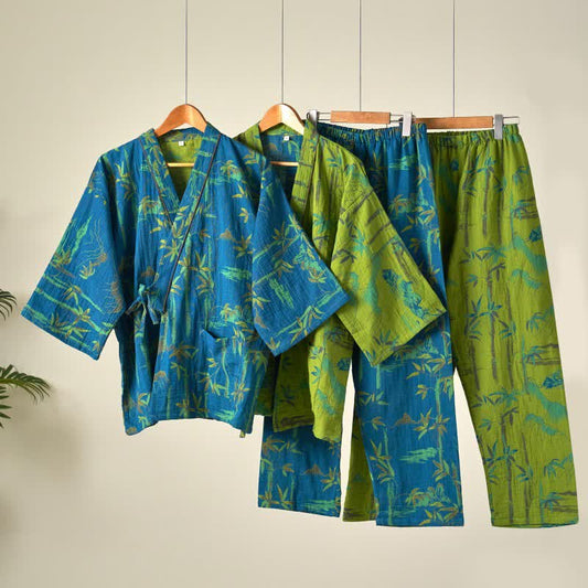 Bamboo Cotton Gauze Kimono Loungewear Set - image 0