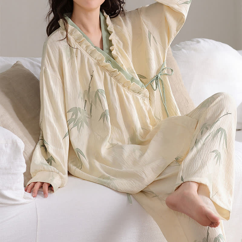 Ink Bamboo Kimono Loungewear Set - image 2