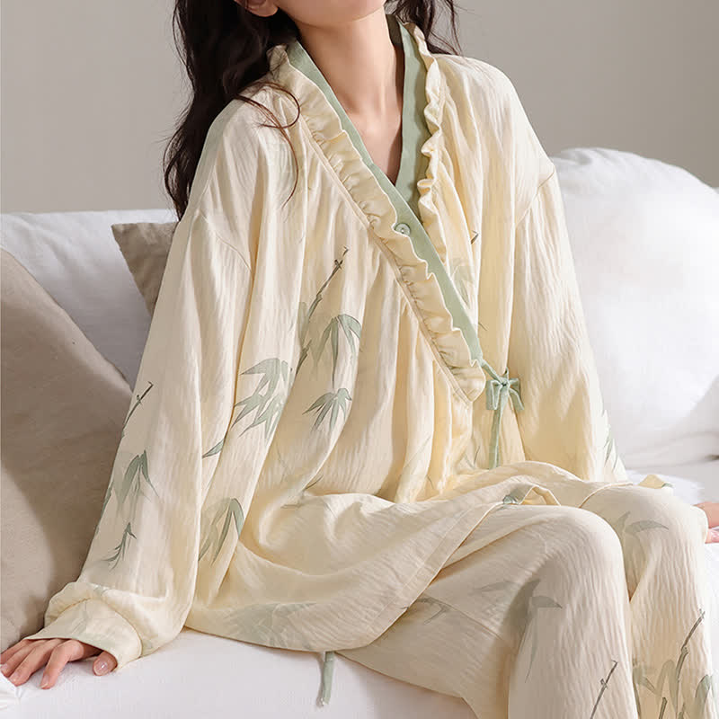 Ink Bamboo Kimono Loungewear Set - image 4