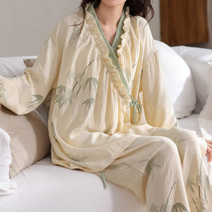 Ink Bamboo Kimono Loungewear Set - image 3