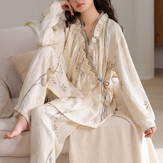 Artistic Flower Kimono Loungewear Set - 2XL - image 0