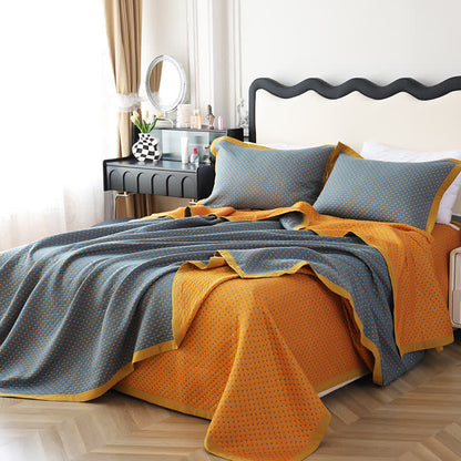 Breathable Soft Cotton Gauze Reverisible Quilt - image 7