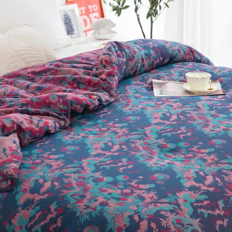 Artistic Butterfly Cotton Gauze Jacquard Quilt - image 3