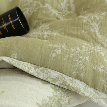 Branch Butterfly Cotton Gauze Jacquard Quilt - image 7