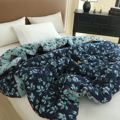 Flourish Flower  Cotton Gauze Jacquard Quilt - image 4