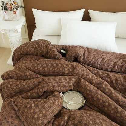 Retro Floral  Cotton Gauze Jacquard Quilt - image 19