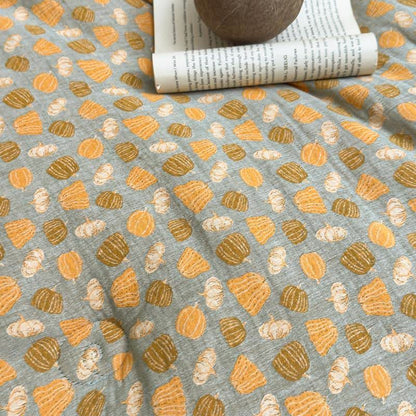 Fun Pumpkin Cotton Gauze Jacquard Quilt - image 2