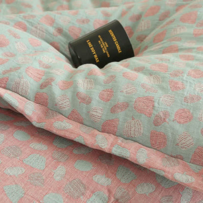 Fun Pumpkin Cotton Gauze Jacquard Quilt - image 8