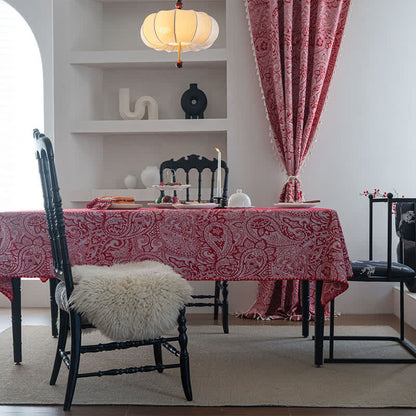 Ethnic Style Paisley Pattern Jacquard Tablecloth - image 1