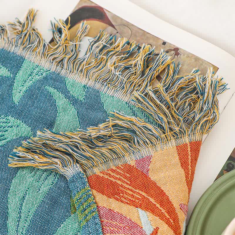 Floral Patchwork Natural Cotton Gauze Quilt - image 7