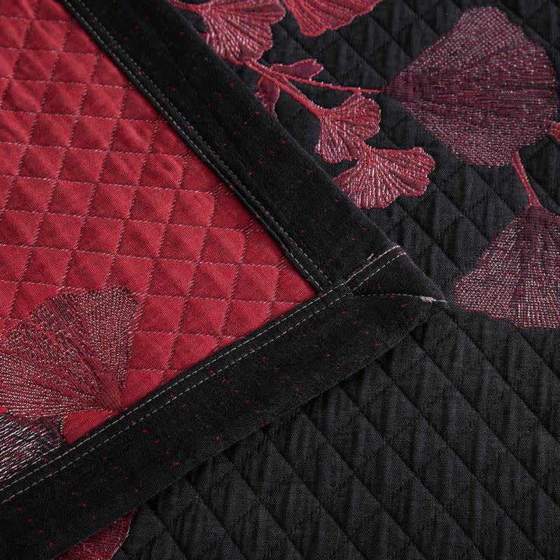 Ginkgo Leaf Organic Cotton Reversible Quilt - image 15
