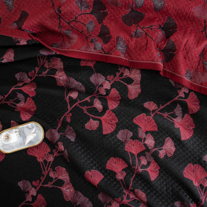 Ginkgo Leaf Organic Cotton Reversible Quilt - image 13