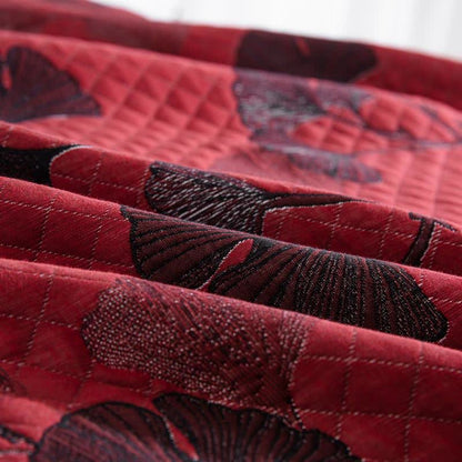 Ginkgo Leaf Organic Cotton Reversible Quilt - image 8
