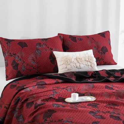 Ginkgo Leaf Organic Cotton Reversible Quilt - image 1