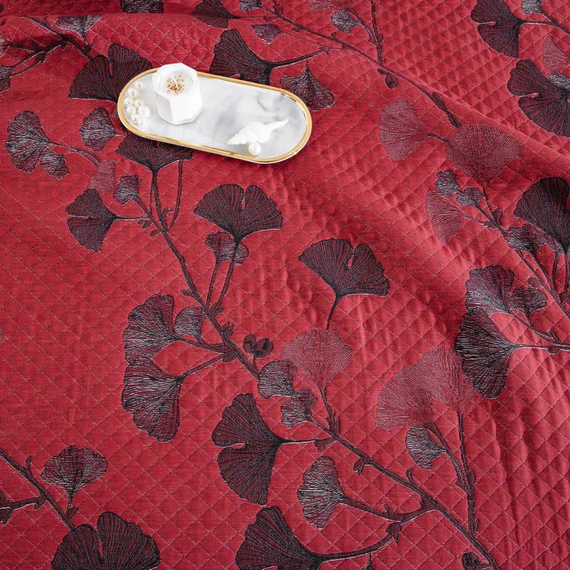 Ginkgo Leaf Organic Cotton Reversible Quilt - image 5