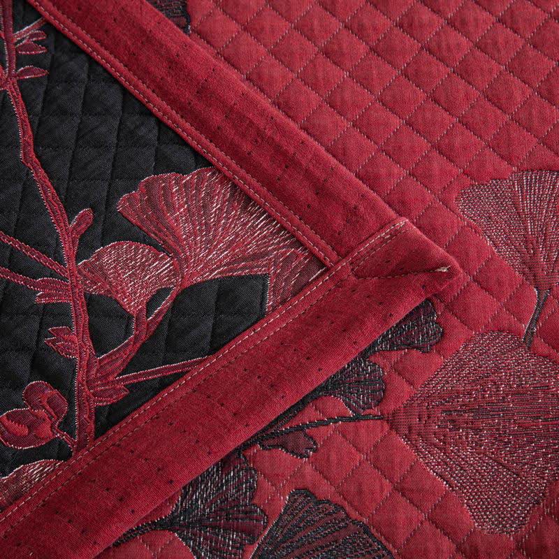 Ginkgo Leaf Organic Cotton Reversible Quilt - image 6