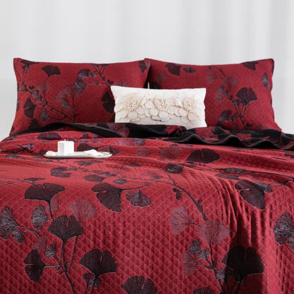 Ginkgo Leaf Organic Cotton Reversible Quilt - image 2