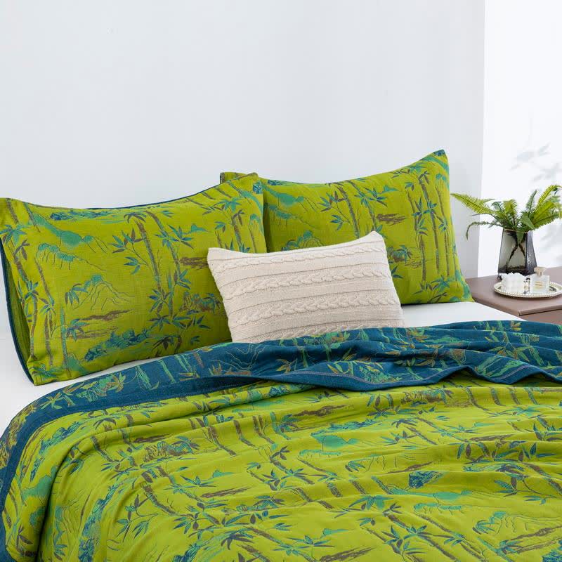 Bamboo Natural Cotton Reversible Quilt - image 15