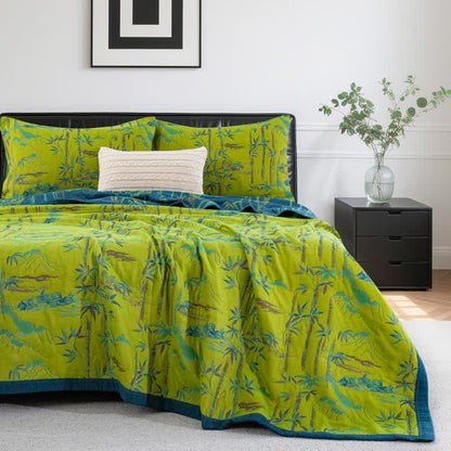 Bamboo Natural Cotton Reversible Quilt - image 14